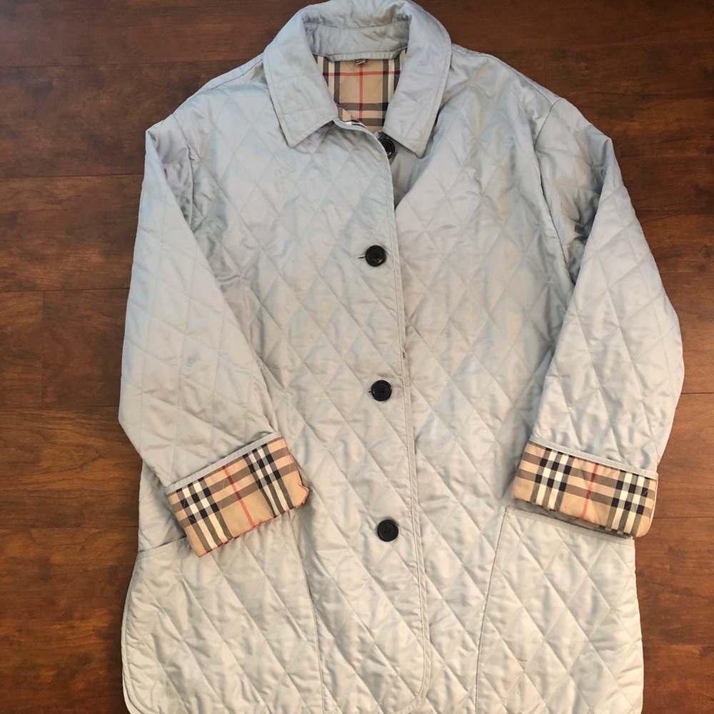 Burberry diamond quilted jacket coat